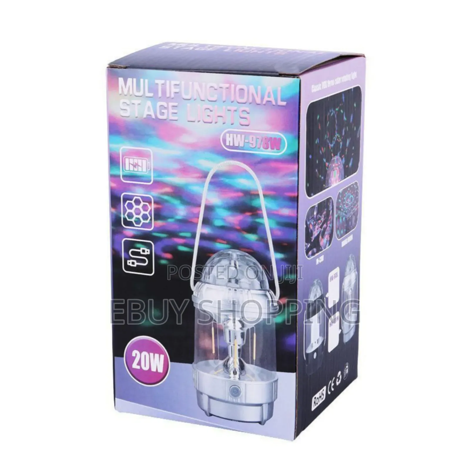 1500mah
✓Input: 5v-2a Multifunctional Stage Lights