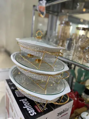 3pcs Ceramic Chafing Dishes(Big Size)