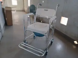 Commode Four Wheelchair Removable Popo White Seat Wheelchair
