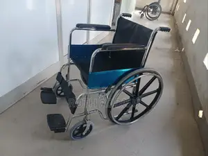 Wheelchair Foldable Carry 150kg Wheelchair ዊልቸር ኖርማል ጠንካራ
