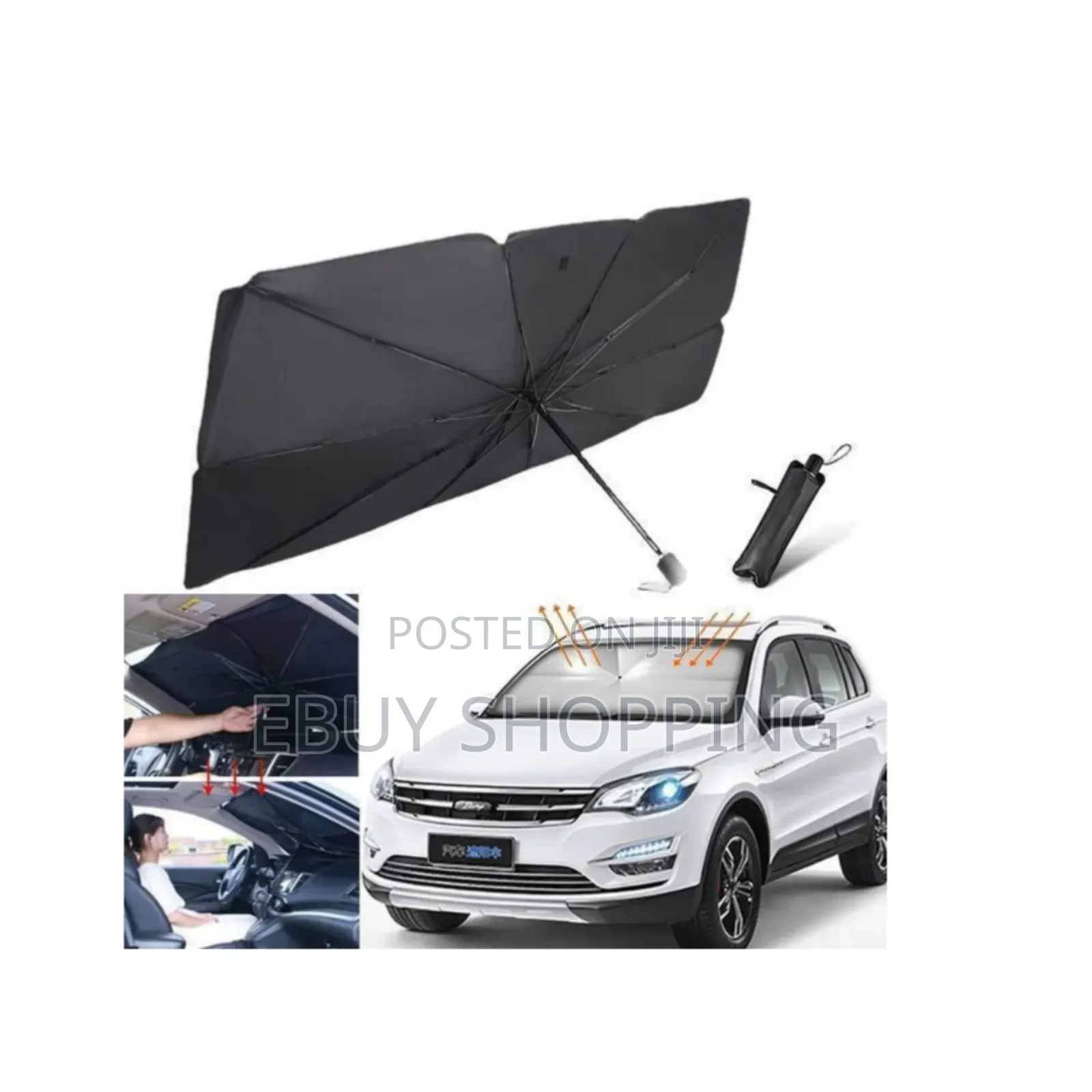 Durable Material Foldable Car Sunshade Umbrella