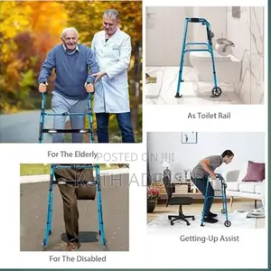 የሚታጠፍ ወከር Medic Walker New Walking Aid የህክምና ወከር ጠንካራ ፊዝዮቴራፒ