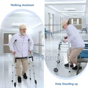 የሚታጠፍ ወከር Medic Walker New Walking Aid የህክምና ወከር ጠንካራ ፊዝዮቴራፒ