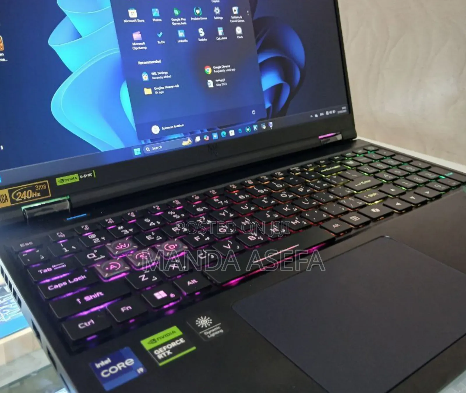 New Laptop Acer Predator Helios Neo 16 32GB Intel Core I9 SSD 1T