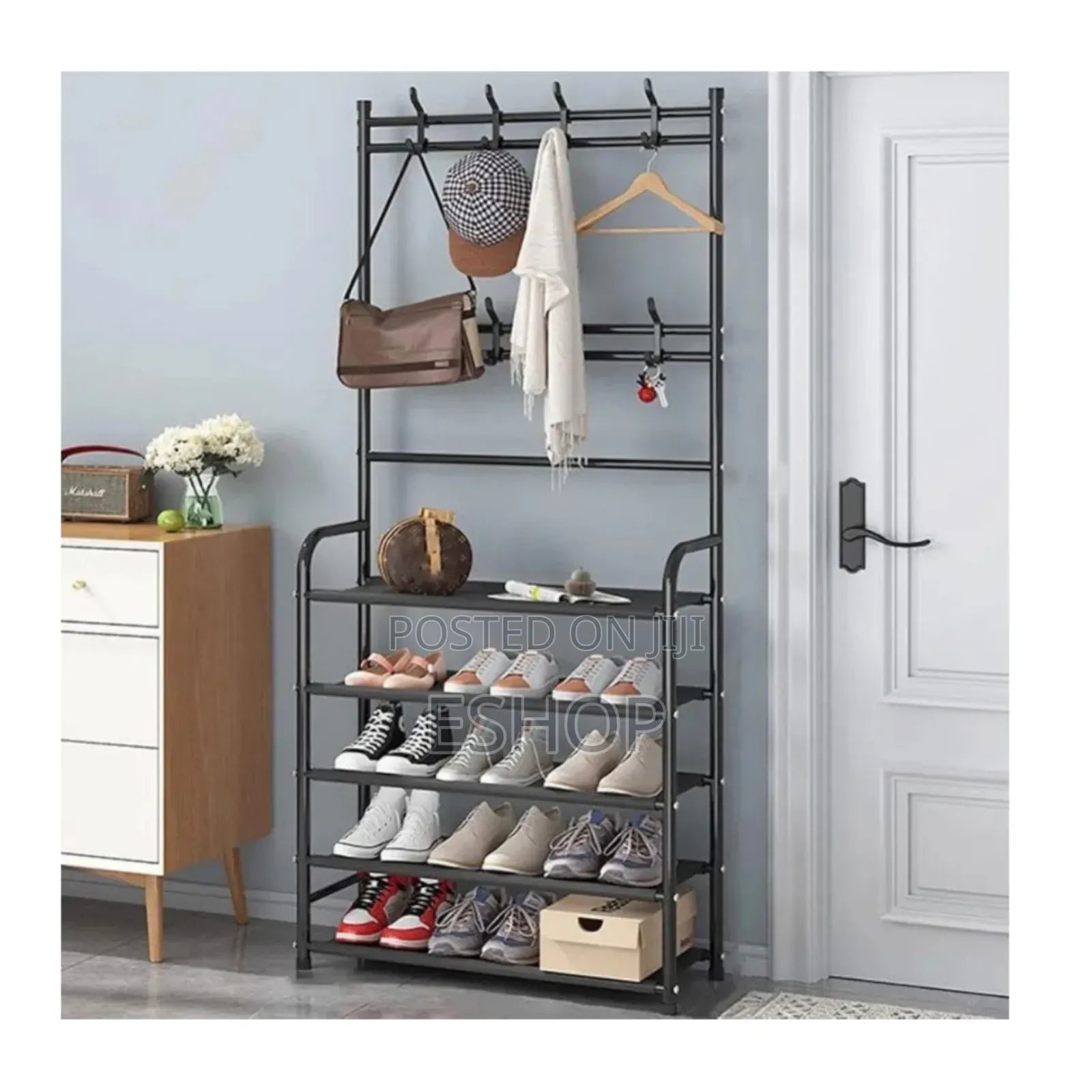 Stylish and Sturdy 3-in-1 Bedroom Clothes Rack