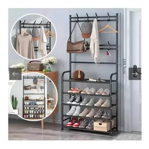 Stylish and Sturdy 3-in-1 Bedroom Clothes Rack