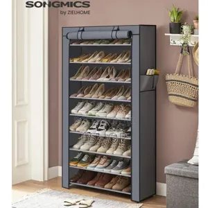 Quick-Setup 9-Tier Rack With Zip-Up Cover