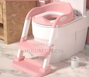 Photo - Kids Toilet Potty Traning Seat With Step Stool Ladder