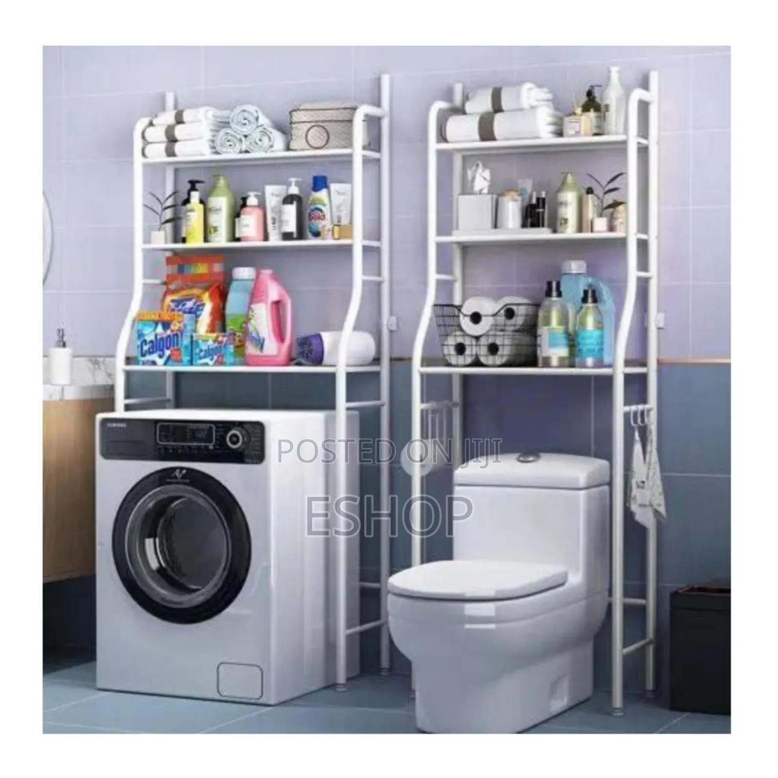 Premium Steel Construction 3-Shelf Organizer for Small Bathrooms