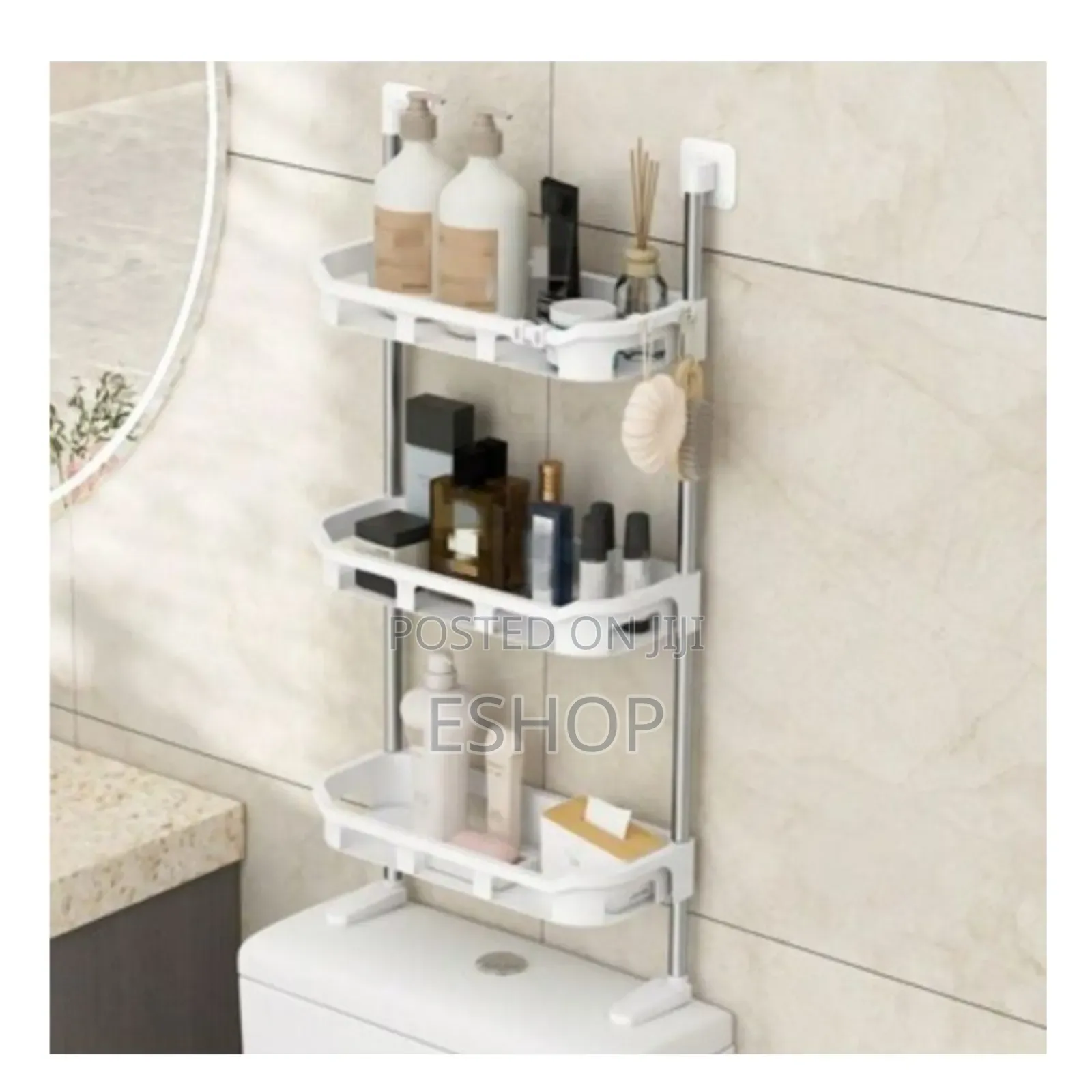 Versatile Over Toilet Storage – Holds Groceries, Cosmetics
