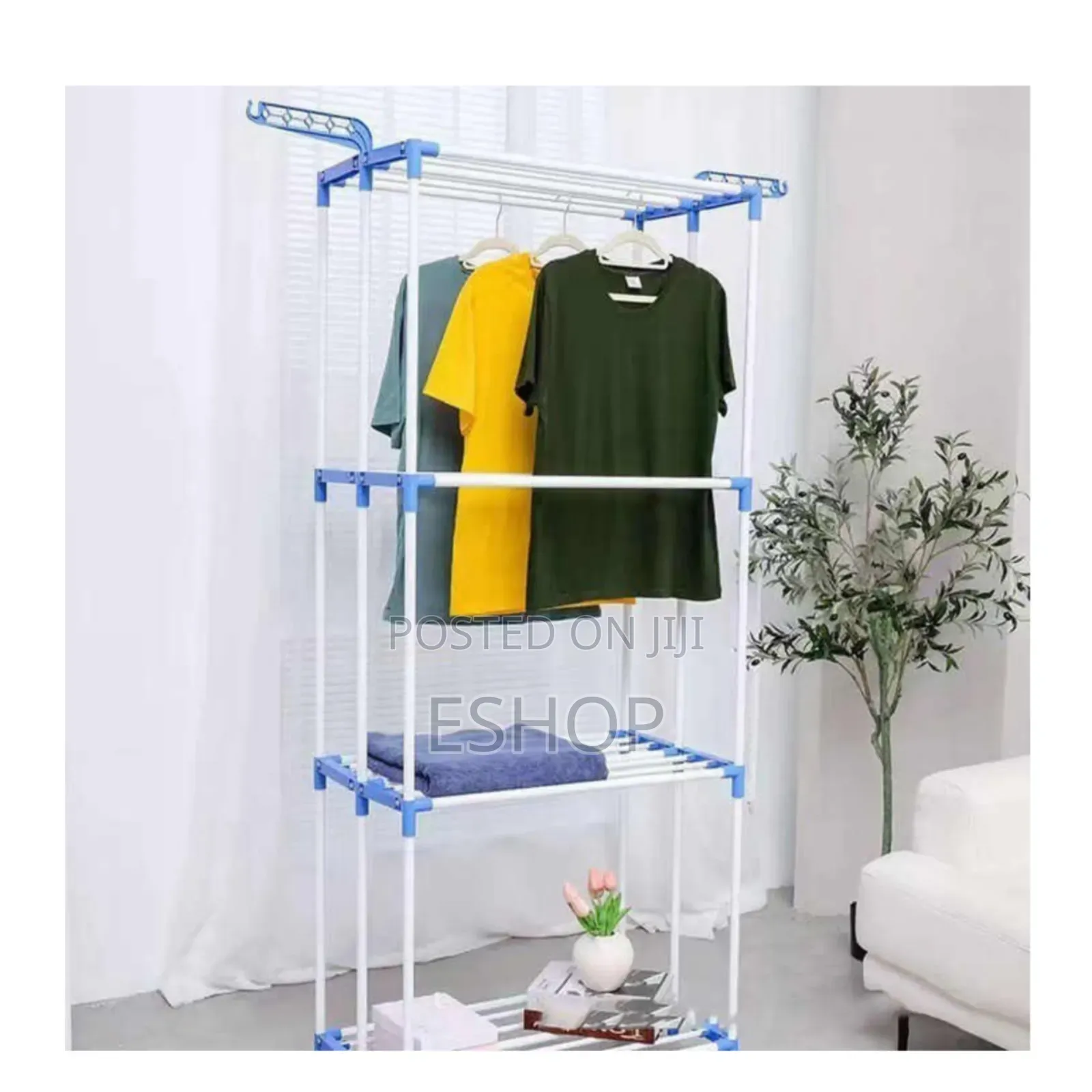  Heavy Duty 3 Column 4-Tier Clothes Drying Rack
