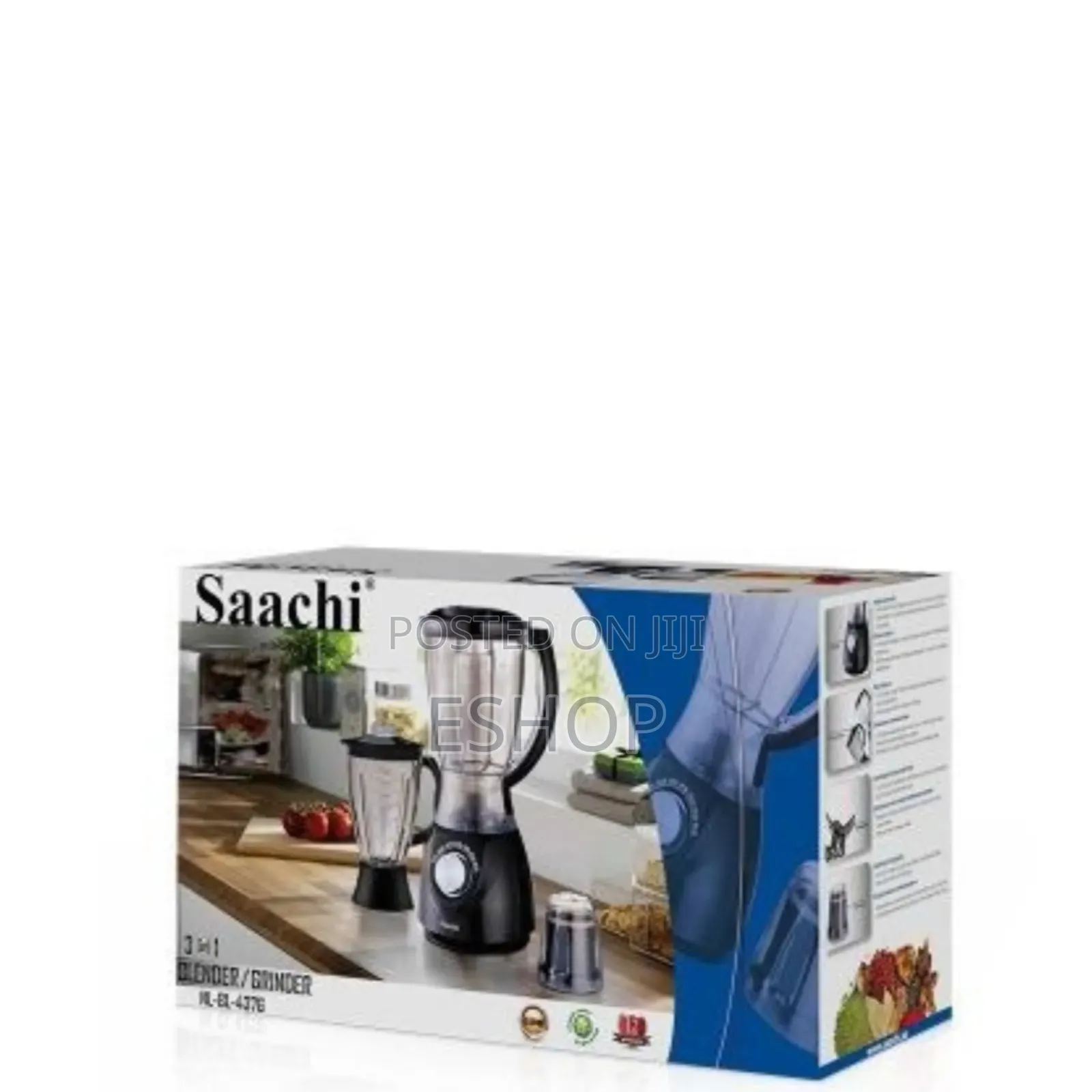  1.5 Litres Capacity Plastic Jar Saachi 3 in 1 Blender