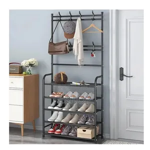 High-Capacity L-Shape Garment Storage System