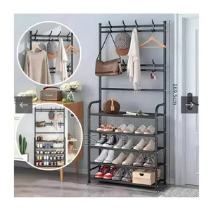 High-Capacity L-Shape Garment Storage System