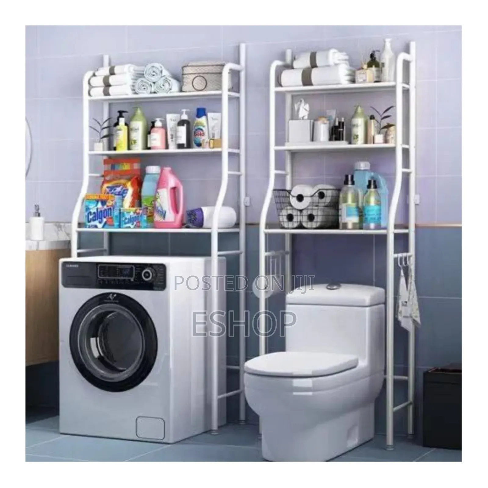1.90ሜትር ቁመት፣ 50ሣሜ ስፋት 3tier Over Toilet Wc Rack