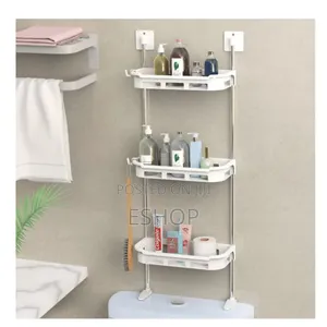 Photo - **Strong Stable Toilet Shelf – No Wall Damage!**