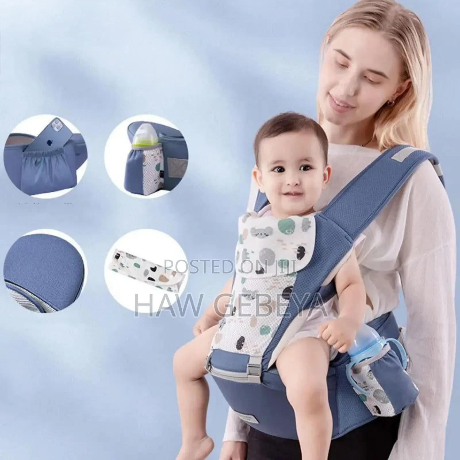 Multi Functional Baby Carrier With Hip Seat