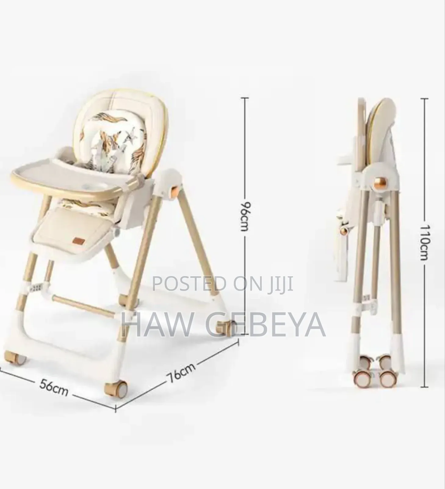 5-in-1 High Chair Mገቢያ ወንበርነት በተጨማሪ ዣዋዥመዌ (Swing )የሚሆን