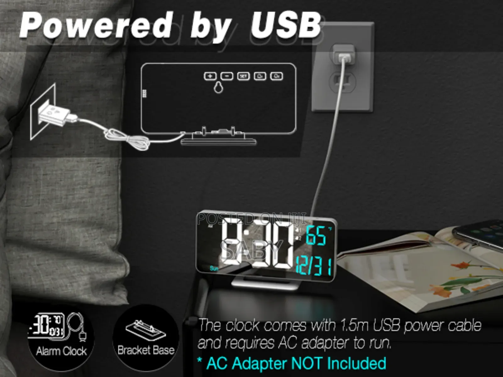 Led Mirror Digital Clock