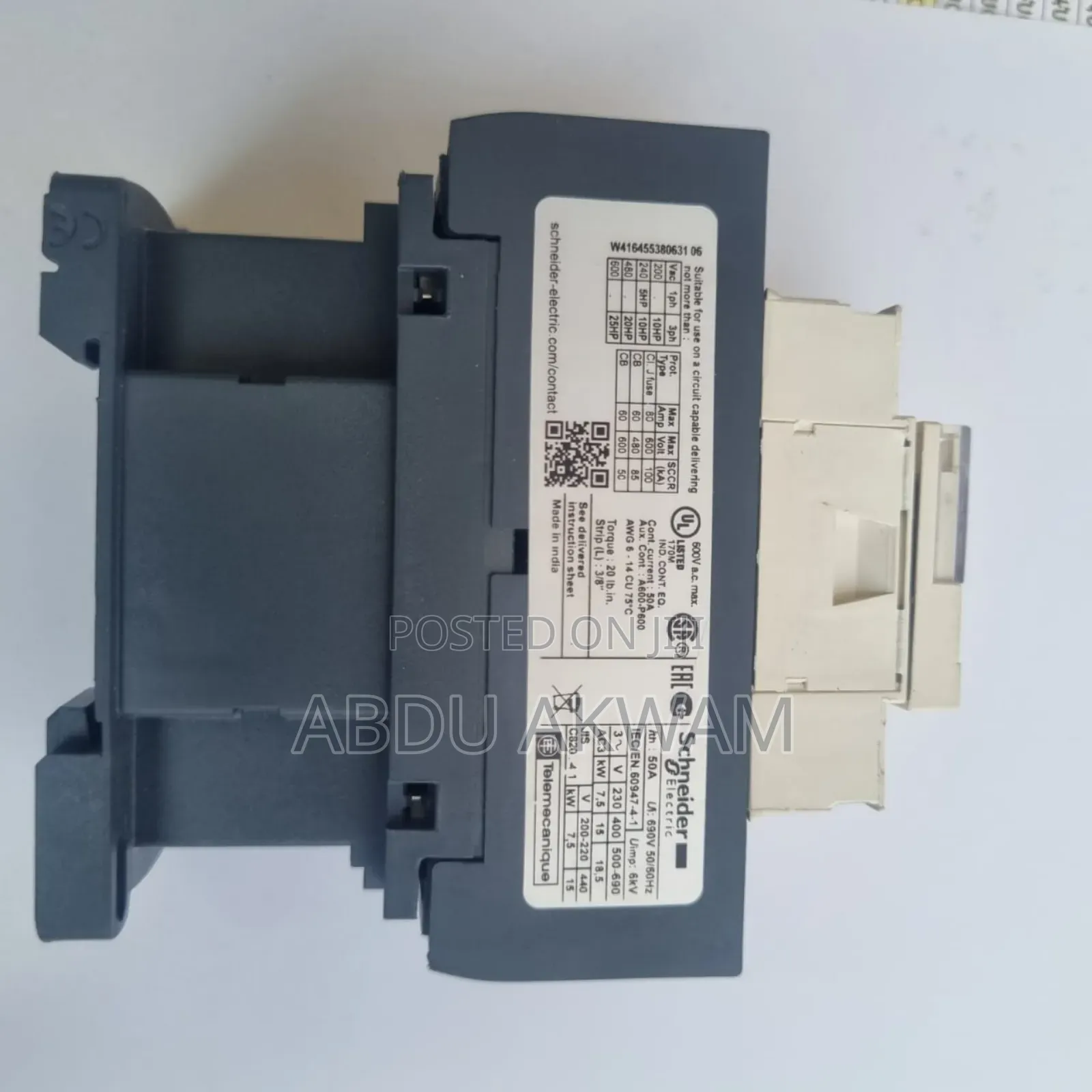 Contactor Ith 50a