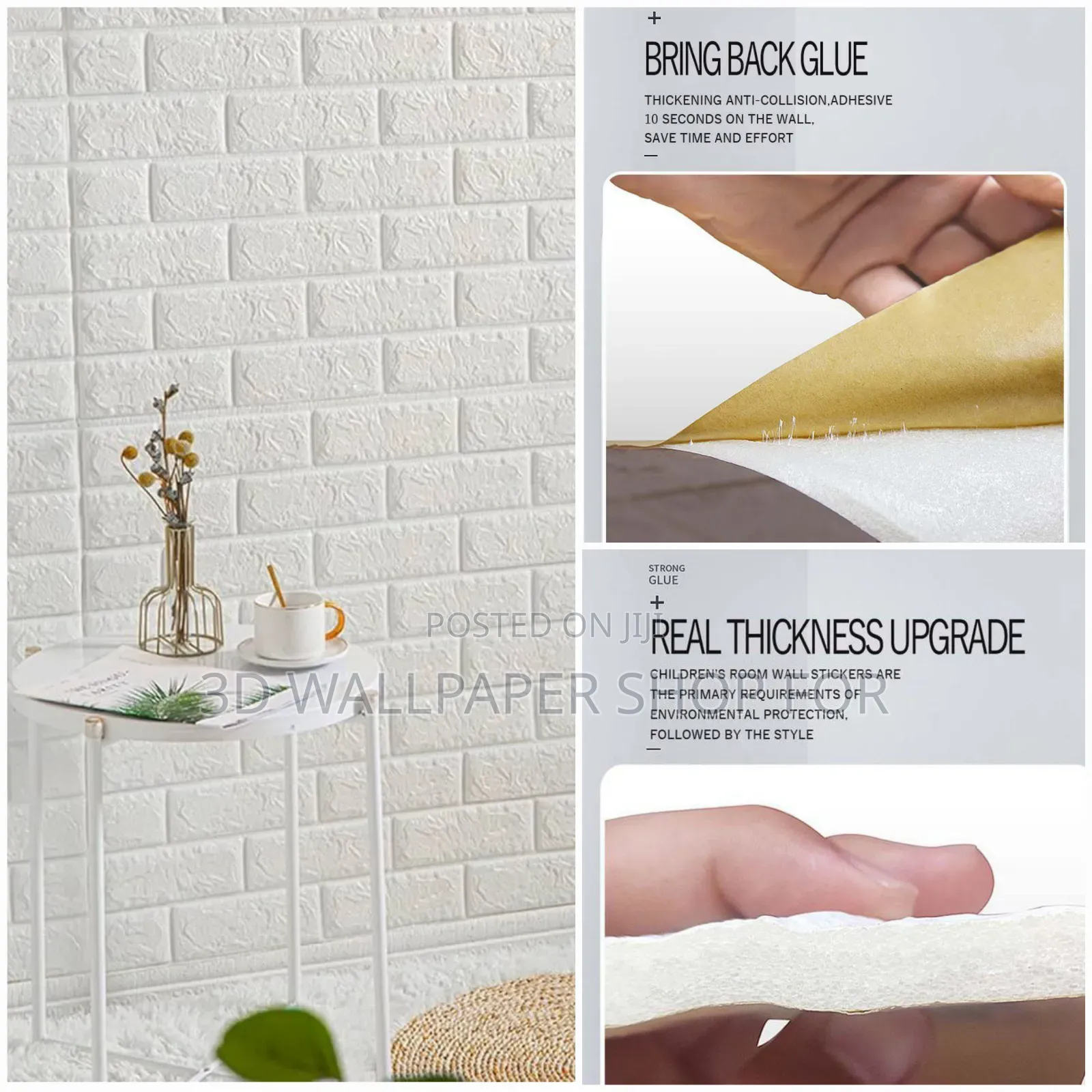 3d Background Foam Wallpaper