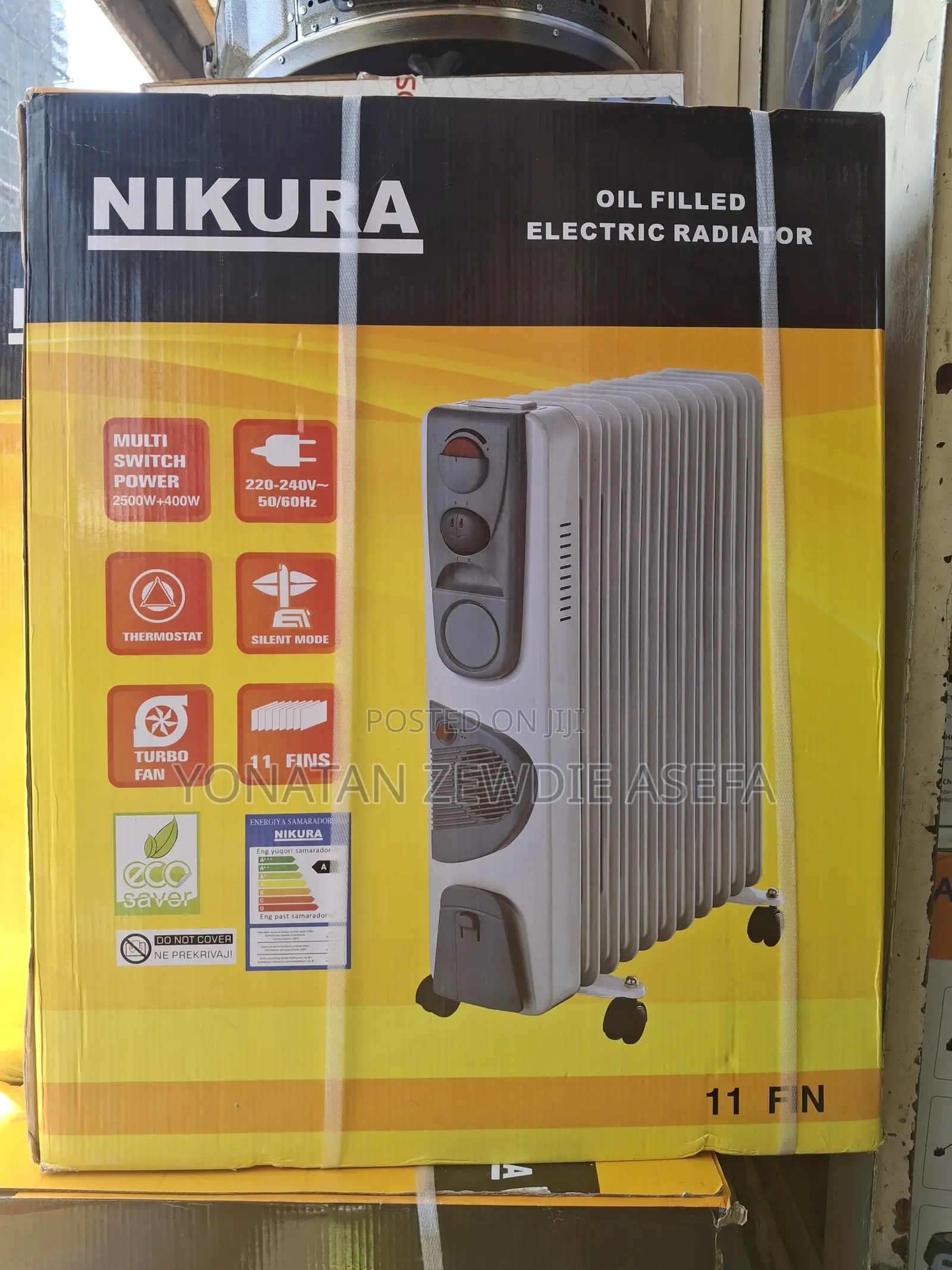 Nikura 11 Fin Oil Heater 2900 Watts