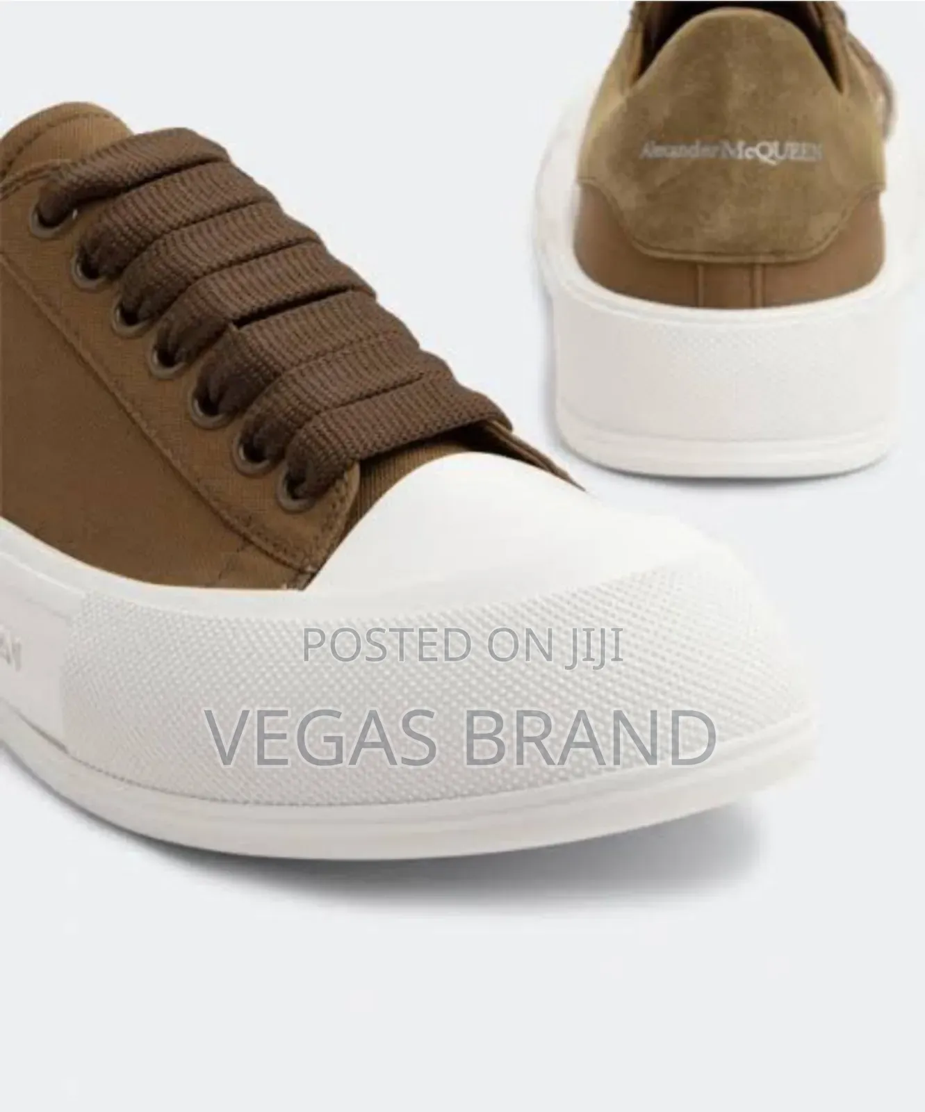 Alexander McQueen White Gray Super Master Quality Shoes