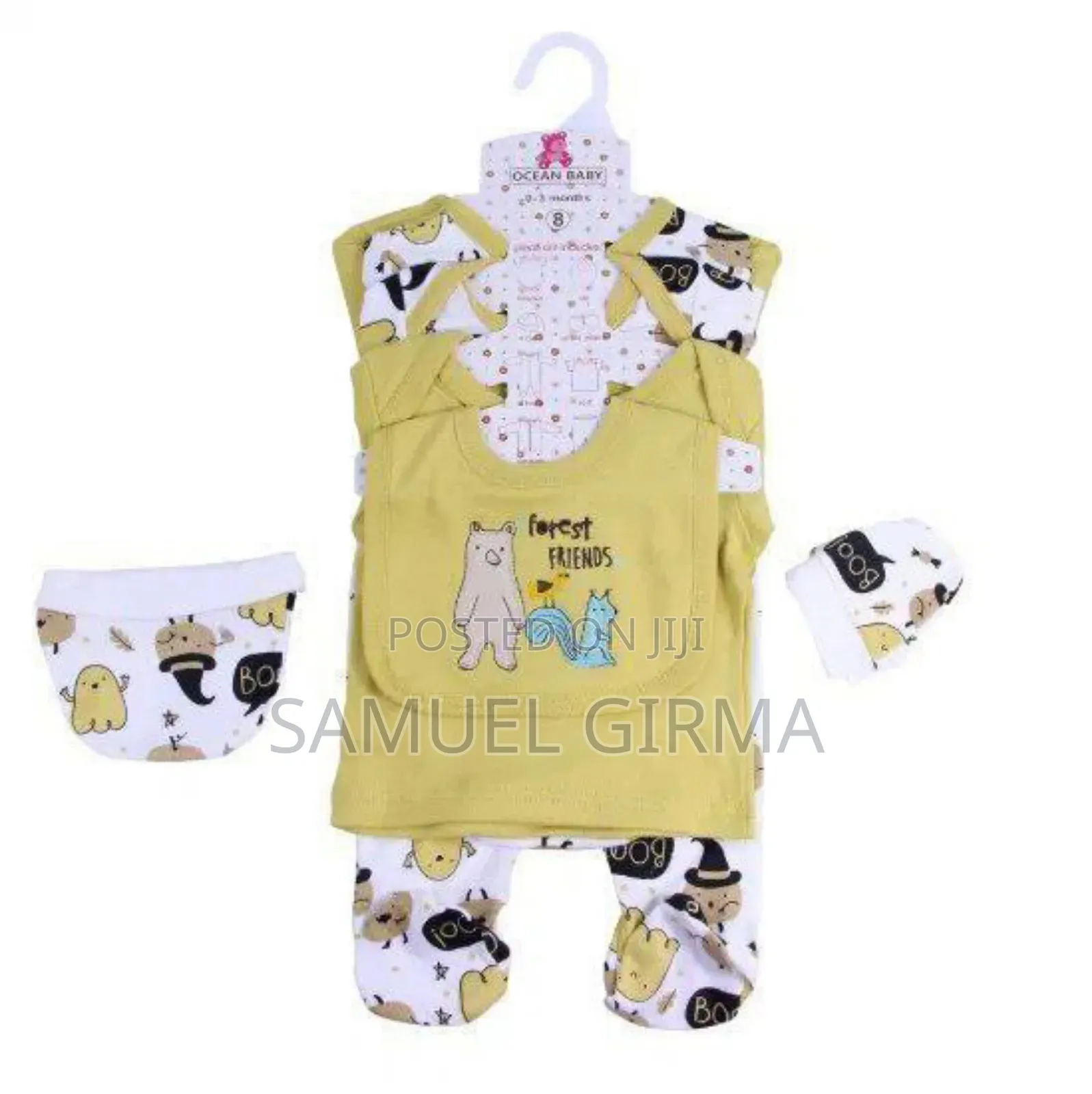 የአራስ ህፃናት 8 ፒስ/ 8 Pieces ልብስ