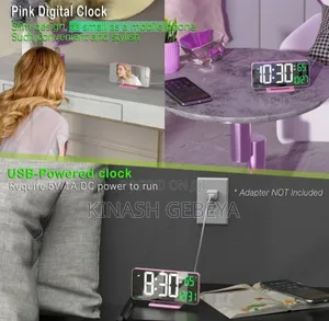 2in1 Led Mirror Digital Clock