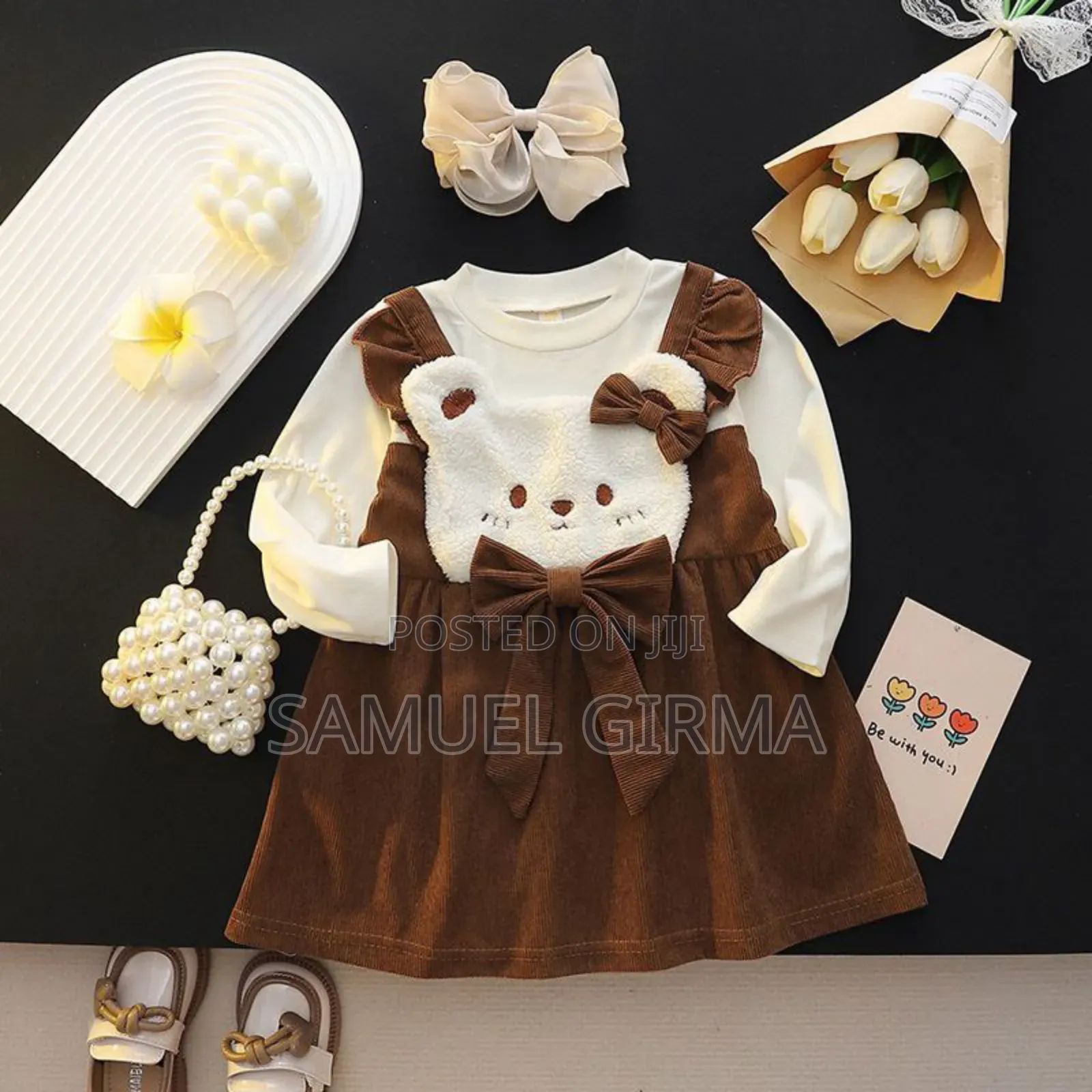 Girls Cute Kitten Dress Mk- 0565