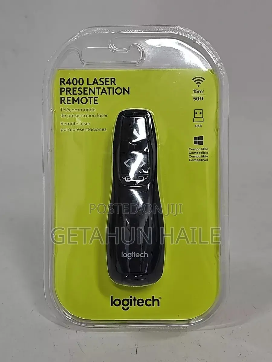 Logitech R400 Remote Wireless Presenter Laser Pointer