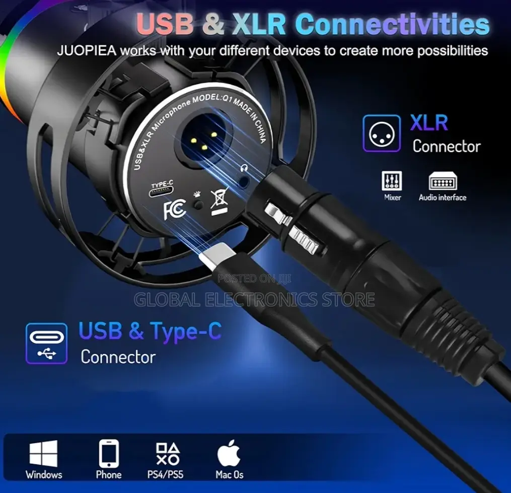 Extreme Noise Reduction Cardiod Condenser Mic(Usb Xlr)