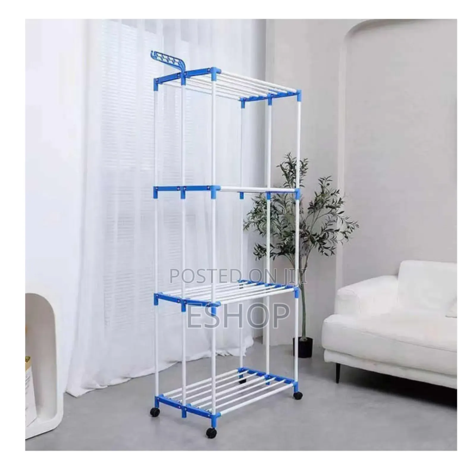 Space-Saving Design: 4-Tier Clothes Drying Rack
