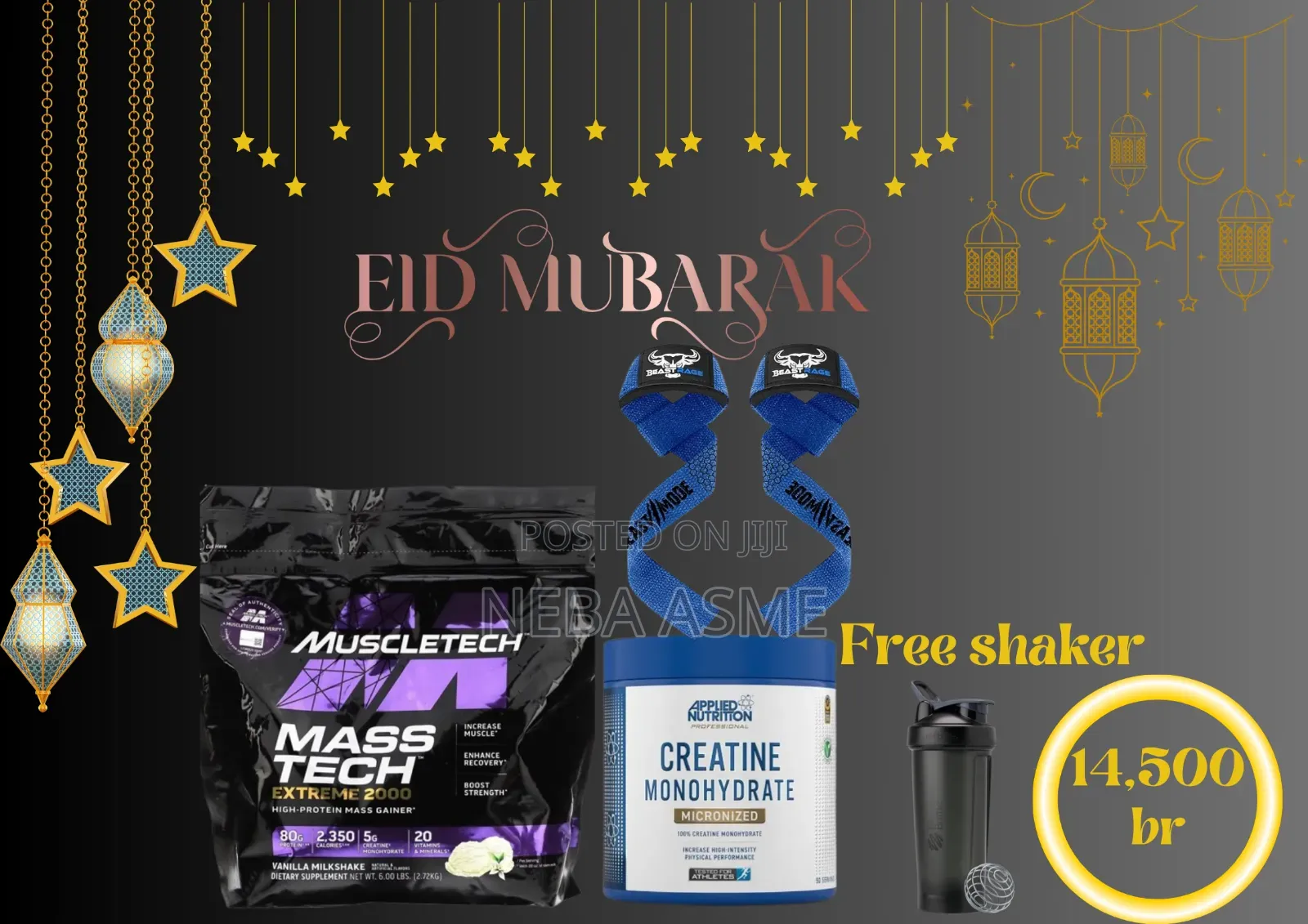 Masstech Protein Powder and Creatine (Eid Package)