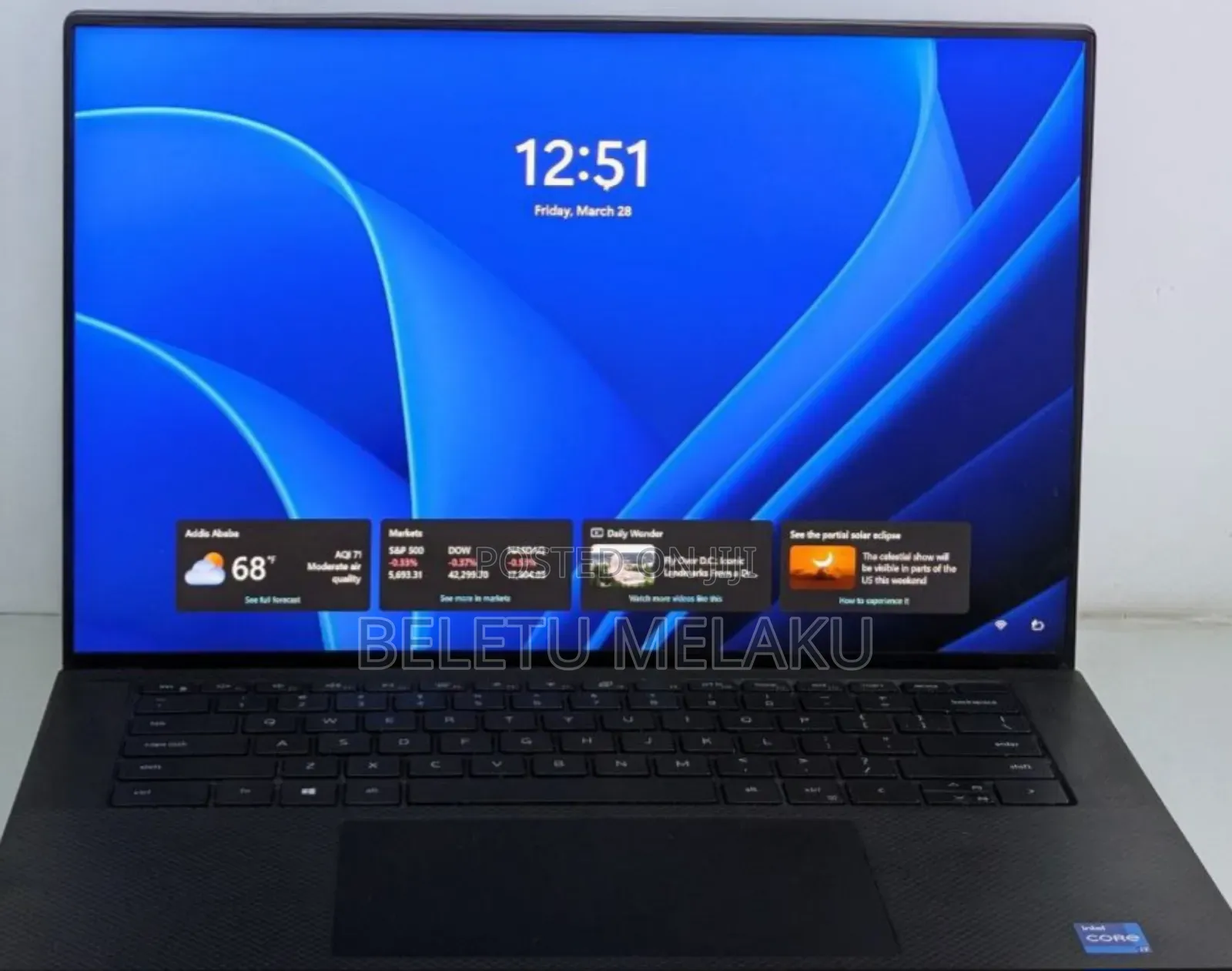 New Laptop Dell XPS 15 16GB Intel SSD 512GB