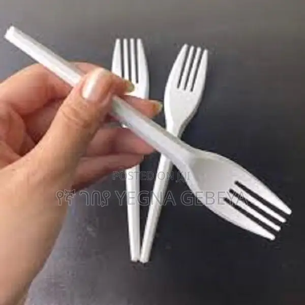 Plastic White Fork 36pcs