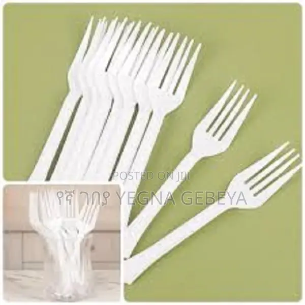 Plastic White Fork 36pcs