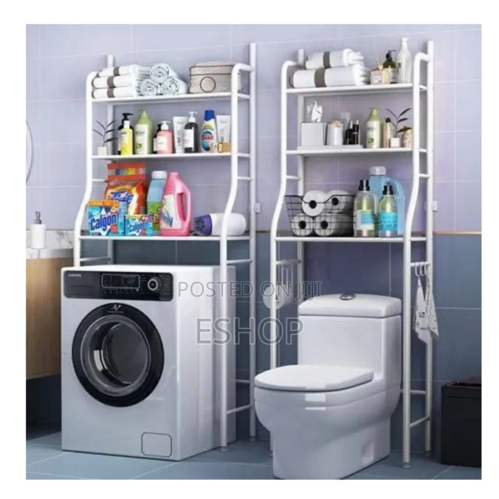 የመፀዳጃ ቤትዕቃዎች መደርደሪያ 3tier Over Toilet Wc Rack