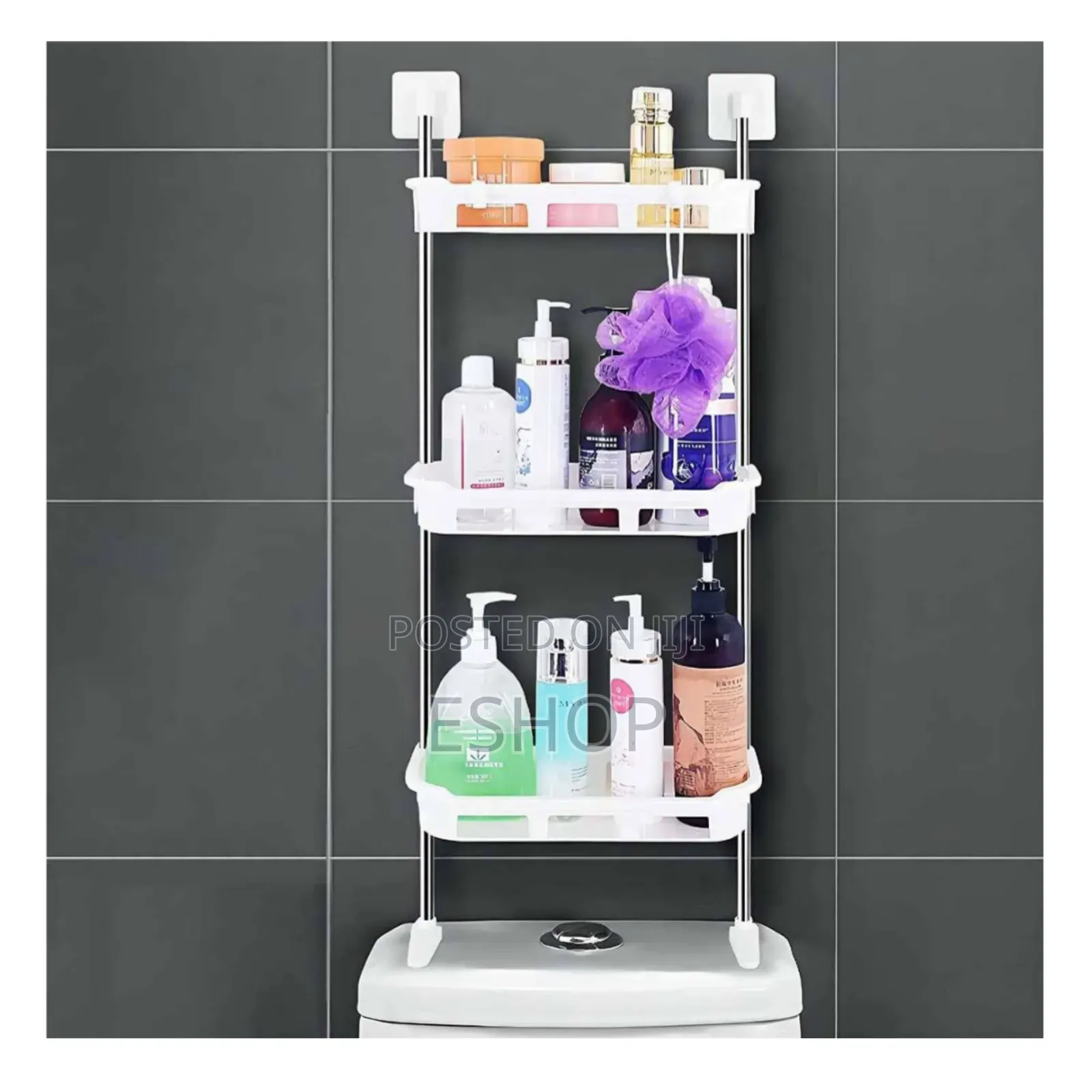**Adjustable Over Toilet Storage Unit – Fits Any Bathroom!**