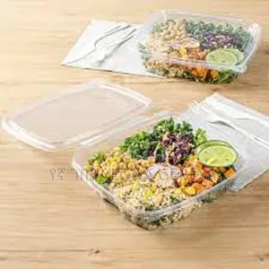 Plastic Salad Container Large With Lids