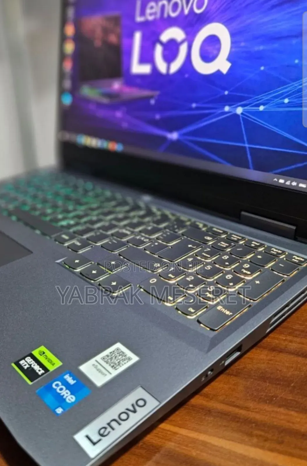 New Laptop Lenovo LOQ 15IRH8 16GB Intel Core I7 SSD 512GB