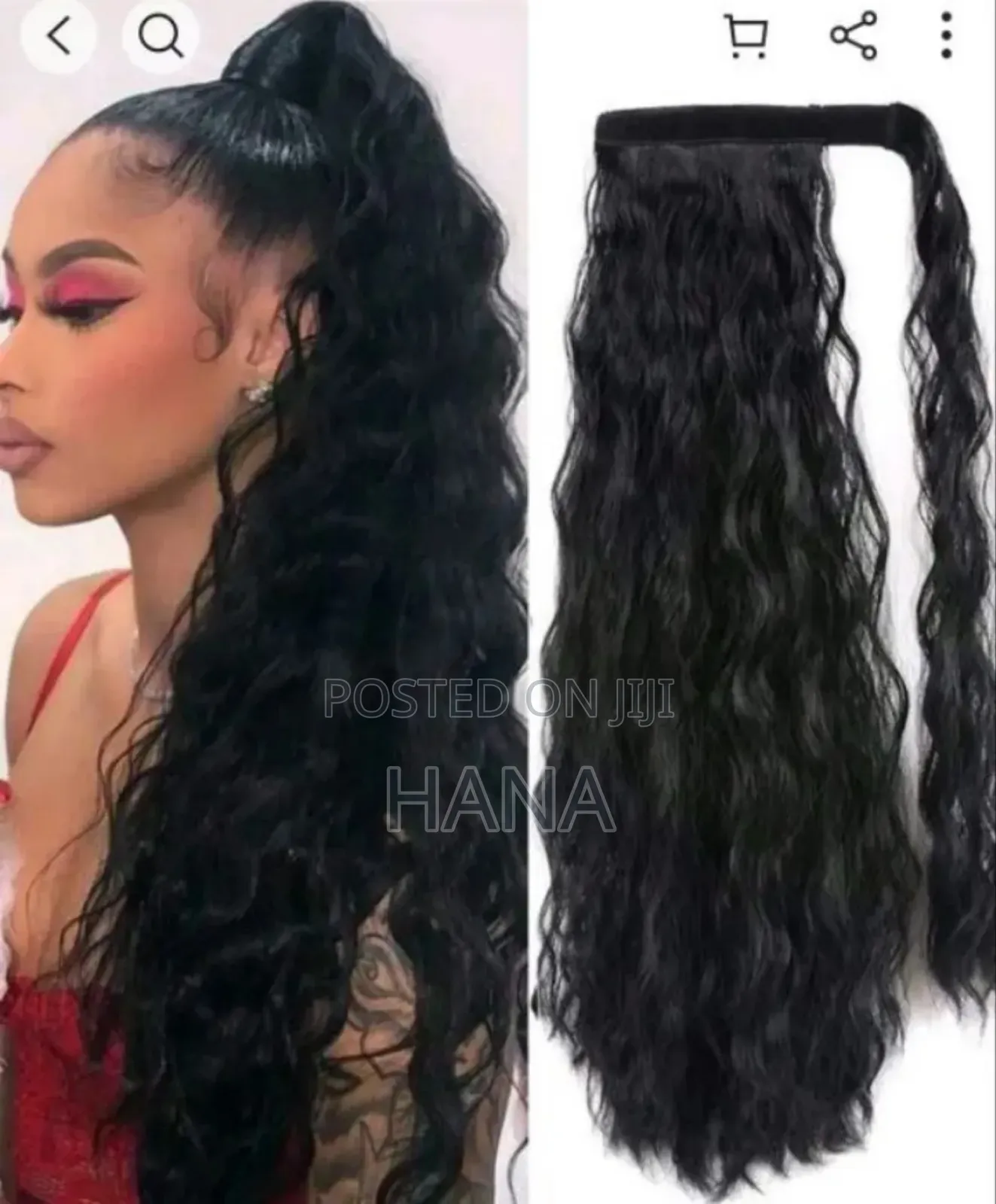 Poniytail Extentsions and Front Clip