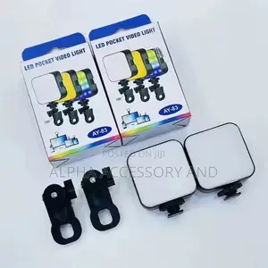 Led Pocket Video Light With Clamp for Camera Phone Laptop