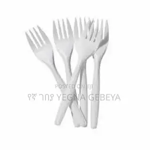 White Plastic Fork and Spoon - 36 PCS