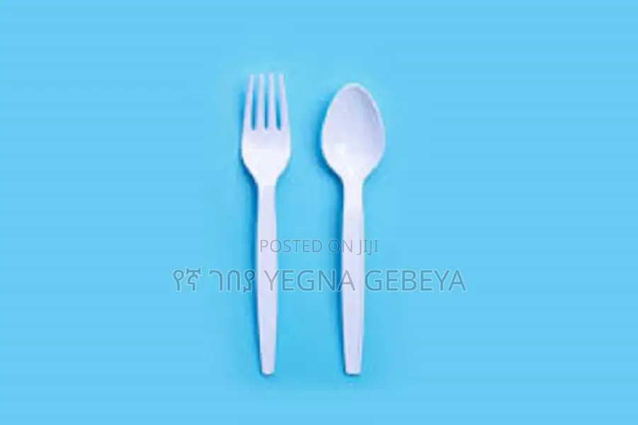 White Plastic Fork and Spoon - 36 PCS