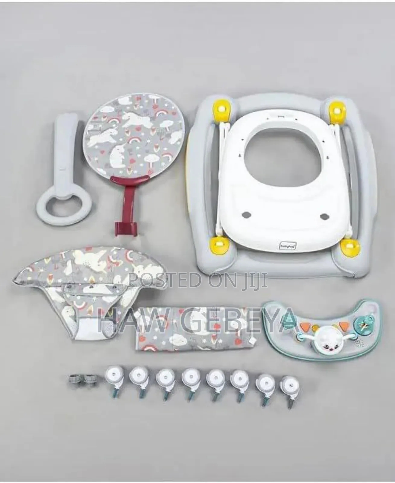  Luxury Baby Walker With Canopy Toy Tray 