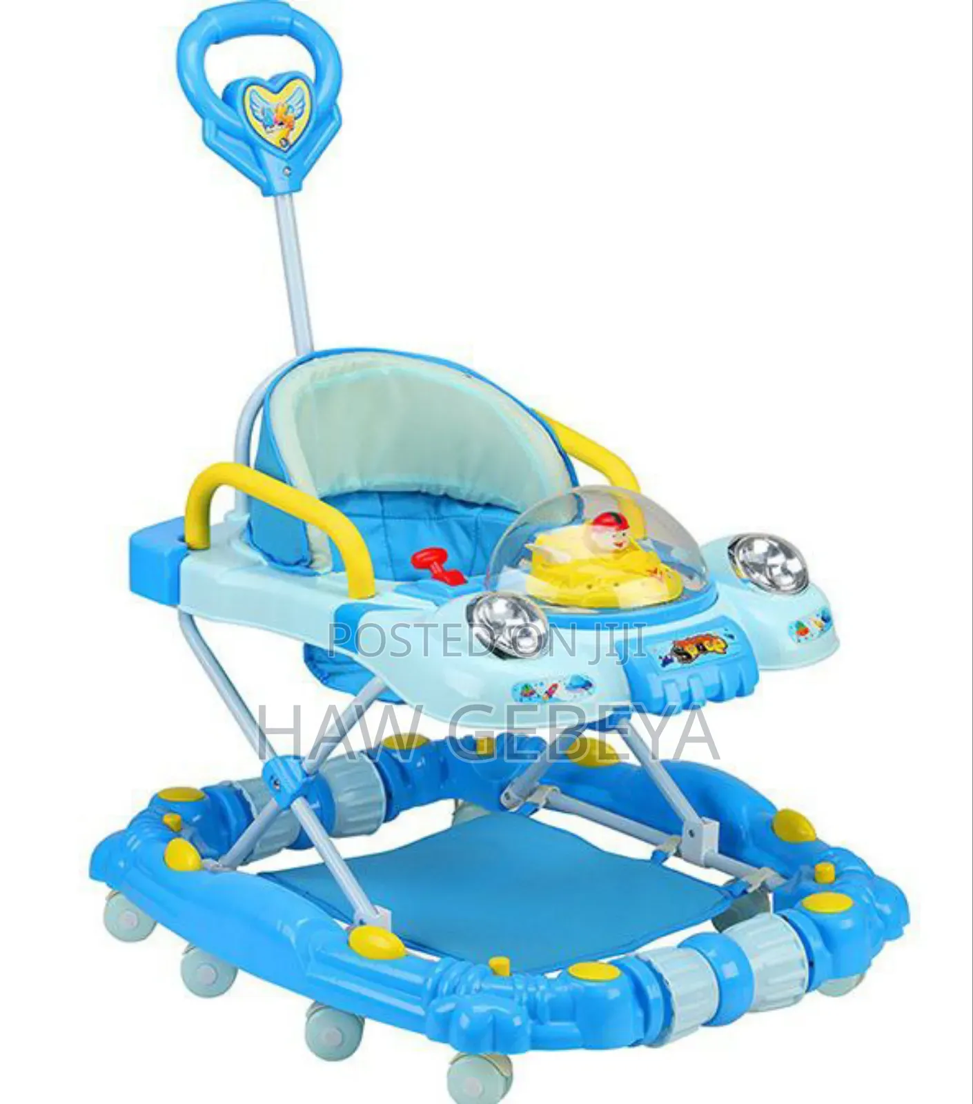 Baby Walker With Canopy Play Panel Adjustable Fun!