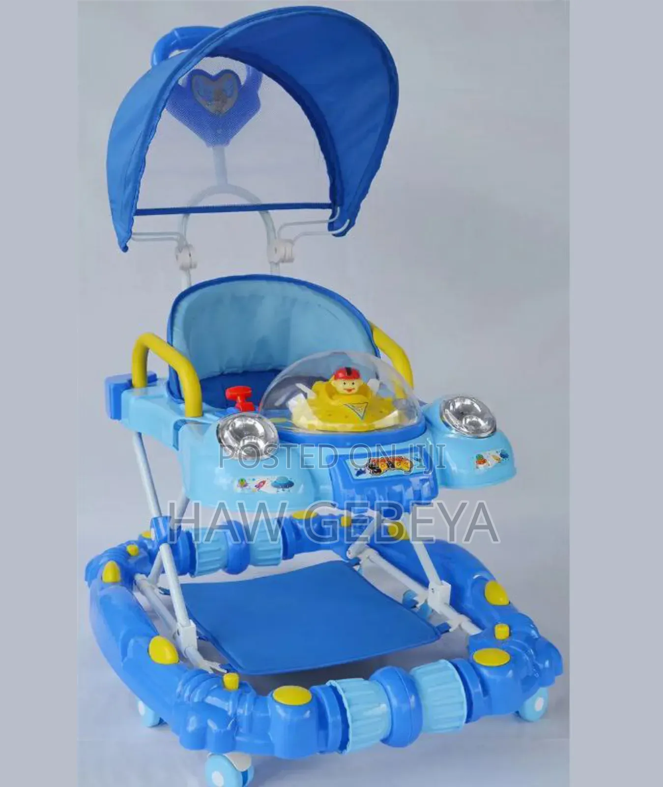 Baby Walker With Canopy Play Panel Adjustable Fun!