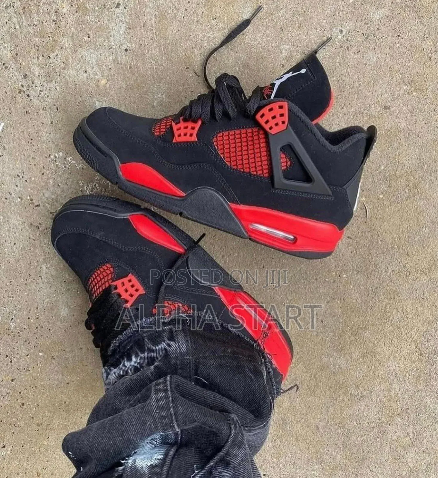 Air #Jordan 4  Retro "Red #Thunder" High Shoes for Men
