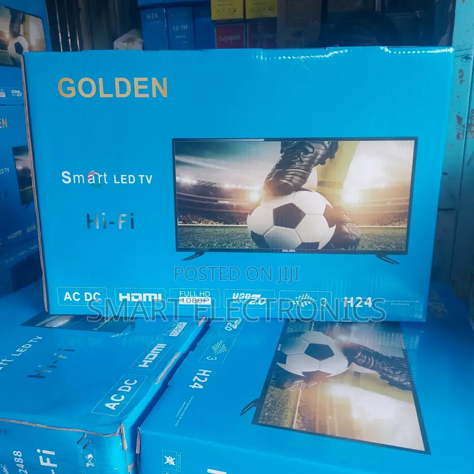 Golden 24 Inch Double Glass Tv